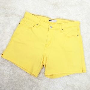 Levi's yellow shorts